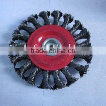 Twist Knotted Wire Bevel Brush