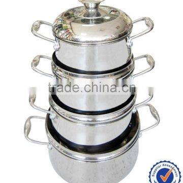 12pcs High Quality With Combined Lid Stainless Steel Cookware Pots Set photo-6