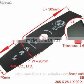 305mm 2T black metal blade for brush cutter