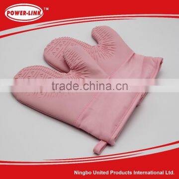 BBQ Kitchen Stripe Cloth With Short Style Silicone Glove photo-3