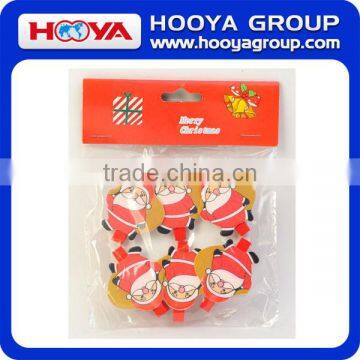 merry christmas series santa claus image wooden pegs