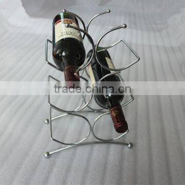 CHROME WINE RACK / METAL WINE RACK FOR 6 BOTTLES photo-4