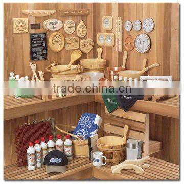 Traditional Leisure Equipment Sauna Accessories Product Sauna Special Cask ,sauna Timer,sauna Laddle ,thermometer photo-4