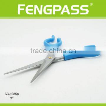 S3-1085A 7" Inch 2CR13 Stainless Steel With PP Handle Hairdressing Scissors With New Style Handle photo-4