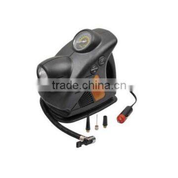 S80311 DC 12 Volt Tire Inflator With Gauge And Light Air Compressor