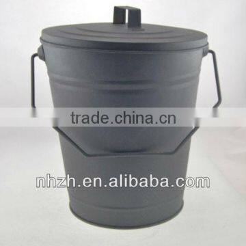 Kitchen Middle Matte Black Iron Bucket photo-4