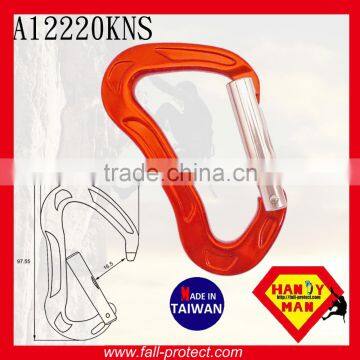 B Type Straight Gate 24KN Aluminum Carabiner For Mountain Climbing photo-2