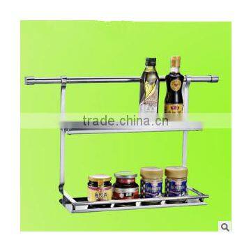 Stainless steel 2 layers high quality kitchen shelf