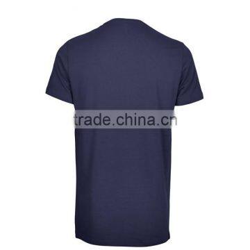 stripe crew neck blank T-shirt
