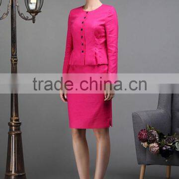 Fashion Ladies Skirt Suits Custom Women Suit WM36 photo-3