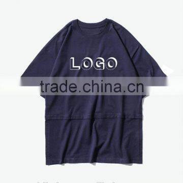 Wholesale sports zip front high quality 100% cotton reflective t-shirt custom