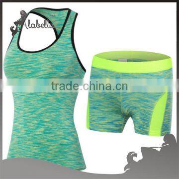 2 Pcs Fashion Yoga Gym Bodybuilding Fitness Sports Wear Set Clothing for Women photo-4
