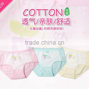Wholesale 100 % Cotton Print Kids Underwear /Cartoon Print Girl Briefs Kids Underwear photo-3