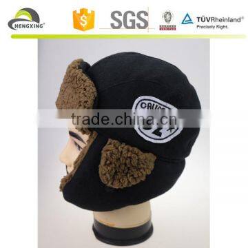 Plain 5 Panel Cap With Earflaps Design 5 Panel Caps Inside A Knot in Velvet photo-3