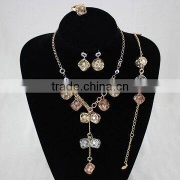 New Wedding Necklace Bangle Earrings Jewelry Sets Fashion Jewelry Set photo-4