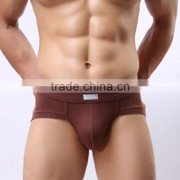 MGOO High Quality Bamboo Cotton Modal Brief For Man Plain Underwear Armour Brief Penis MB021 photo-6