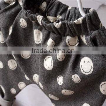 YD12328 Korean Children Casual Pants Spring Smiling Face Boys Trousers photo-6