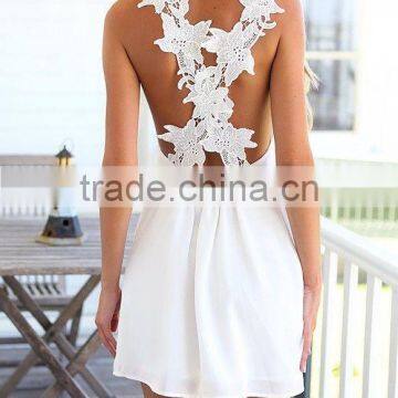 European and American Summer Lady Casual Sleeveless Party Evening Cocktail Short Mini Dress photo-4