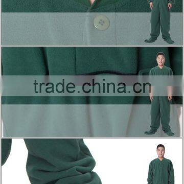 100 Polyesre Polar Fleece Fashion Adult Onesie Plain Colour for Men photo-6