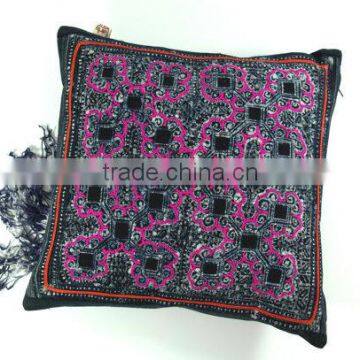 Hmong Cushion - Vintage Hmong Batik Cushion, Pillow Case, Pillow, Ooak photo-3