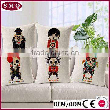 Factory Made Mixed Linen Fabric Painting Designs Cushion With Animal photo-6