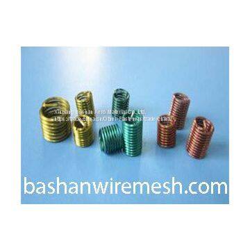 Color high temperature alloy stainless steel screw wire thread inserts