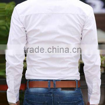 Fashion Design Long Sleeve Slim Fit Casual Shirt for Men photo-3