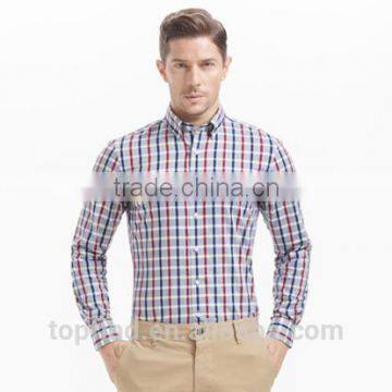 Combed Cotton Button Down Collar Designer Men's Slim Fit Men Shirt photo-2