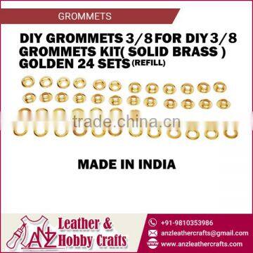 Do It Yourself, Set of 24 Grommets for Clothing and Leather