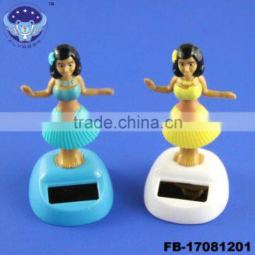 Hula Girl Solar Powered Dancing Figure Toy Promotional Solar Bobble Head Doll photo-2