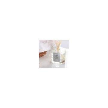 Scented Vanilla Glass Oil Reed Diffuser, Perfume Diffuser with 6 sticks and Plastic Cap TS-RD16