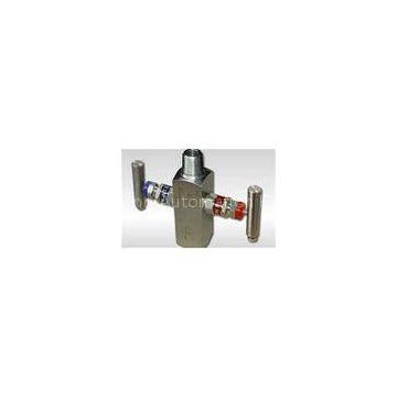 Stainless steel high pressure 2 way valve manifolds for industry , max 6000psig ( 414bar )