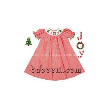 Adorable JOY smocked bishop dress for girl - BB460