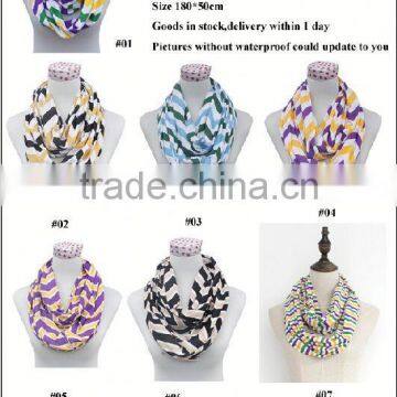 2016 Factory Price Fashion Chevron Infinity Scarf photo-6