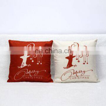 Christmas Deer Sofa Pillow Cover