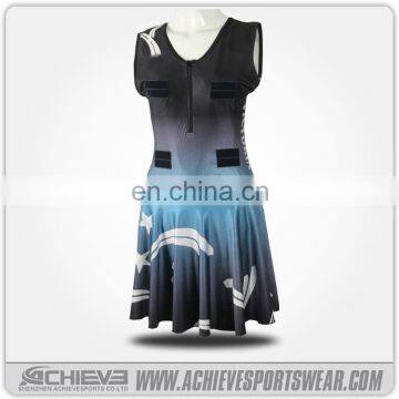 custom lawn tennis sports wear, netball dress uniform,skirts fashion 2017