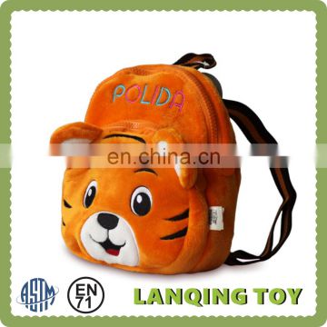 Cartoon Animal Tiger Head Backpack School Plush Bags