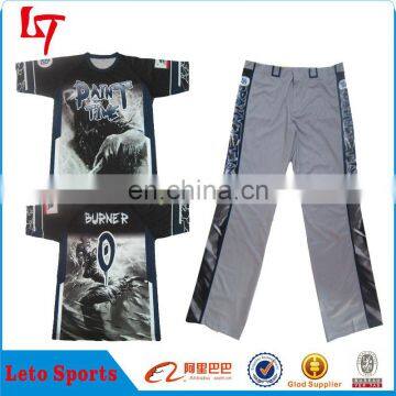 Customized baseball shirt and pants/Full sublimation printing baseball uniform wholesale