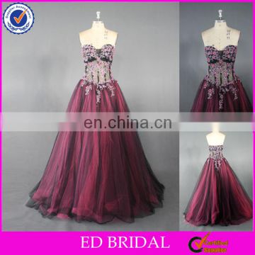 LN135 Sexy See Through Corset Lace Appliqued A Line Real Sample Prom Dresses Made In China