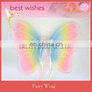 Rainbow Color wholesale glitter printing Fairy Wings,angel wing,butterfly wing