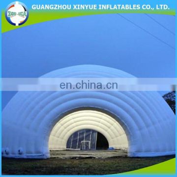 Fashion and popular tent inflatable bubble tent with 2 tunnels