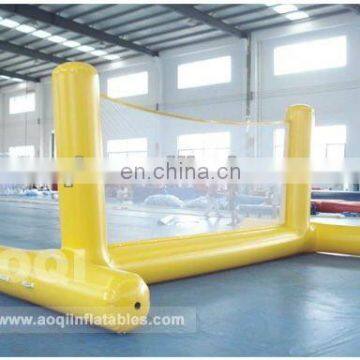 Inflatable beach volleyball net