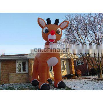 christmas outdoor decorative deer rudolph inflatable deer for sale