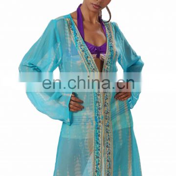 Chiffon hand sequenced kaftan