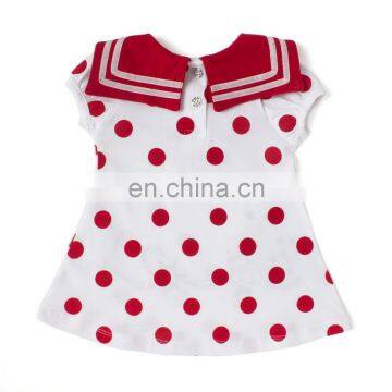 Red Polka Dot Frock For Kids photo-2