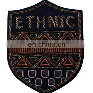 Pakistan Supplier Custom Bullion canada hand embroidery patch / 3d embroidery patch / embroidery label