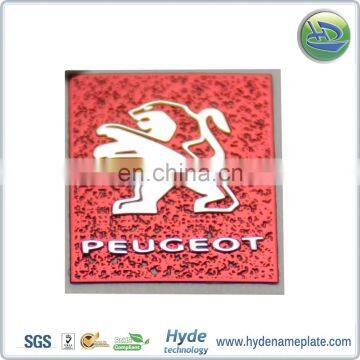 Metal Logo Brand Self Adhesive Red Label Sticker photo-6