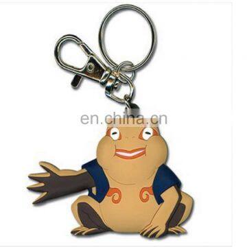 High quality Customed soft plastic PVC material keychain promotional gift keychain