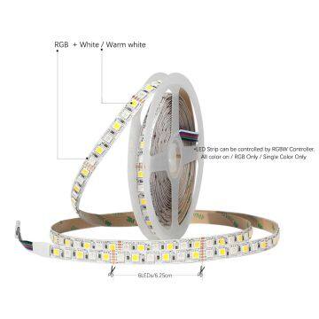 DC12V LED Strip 5050 RGBW RGBWW 96LEDs/m 5M/lot Super Bright 5050 LED Flexible Strip Light 5050 RGB + White IP20 photo-2
