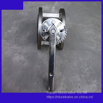 PN16 Pressure Standard SS316 Butterfly Valve DN100 With SS304 Lever photo-5